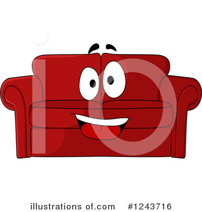 Royalty-Free (RF) Couch Clipart Illustration by Vector Tradition SM - Stock Sample #1243716