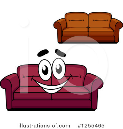 Royalty-Free (RF) Couch Clipart Illustration by Vector Tradition SM - Stock Sample #1255465