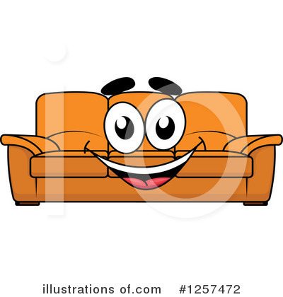 Royalty-Free (RF) Couch Clipart Illustration by Vector Tradition SM - Stock Sample #1257472