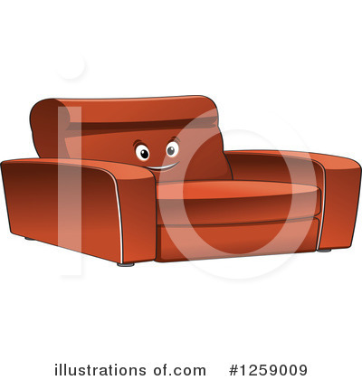 Royalty-Free (RF) Couch Clipart Illustration by Vector Tradition SM - Stock Sample #1259009