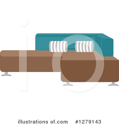 Royalty-Free (RF) Couch Clipart Illustration by BNP Design Studio - Stock Sample #1279143