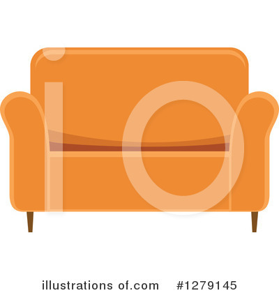 Royalty-Free (RF) Couch Clipart Illustration by BNP Design Studio - Stock Sample #1279145