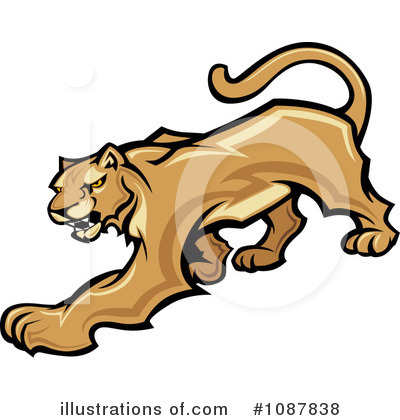 Cougar Clipart #1087838 by Chromaco