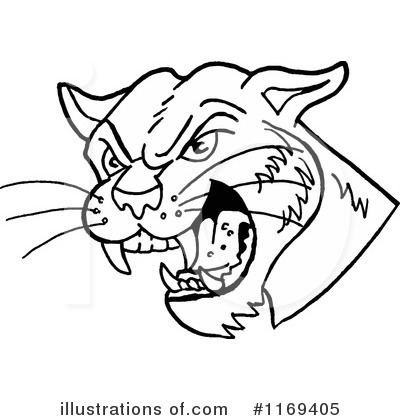 Royalty-Free (RF) Cougar Clipart Illustration by LaffToon - Stock Sample #1169405