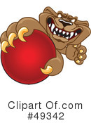 Cougar Mascot Clipart #49342 by Mascot Junction