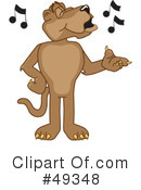 Cougar Mascot Clipart #49348 by Mascot Junction
