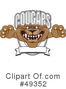 Cougar Mascot Clipart #49352 by Mascot Junction