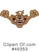 Cougar Mascot Clipart #49353 by Mascot Junction