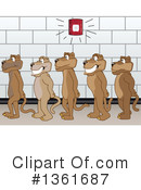 Cougar School Mascot Clipart #1361687 by Mascot Junction