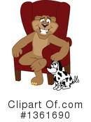 Cougar School Mascot Clipart #1361690 by Mascot Junction
