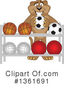 Cougar School Mascot Clipart #1361691 by Mascot Junction