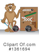 Cougar School Mascot Clipart #1361694 by Mascot Junction