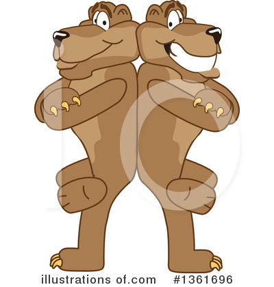 Royalty-Free (RF) Cougar School Mascot Clipart Illustration by Mascot Junction - Stock Sample #1361696