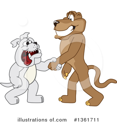 Royalty-Free (RF) Cougar School Mascot Clipart Illustration by Mascot Junction - Stock Sample #1361711