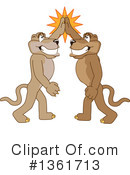 Cougar School Mascot Clipart #1361713 by Mascot Junction