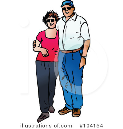 Royalty-Free (RF) Couple Clipart Illustration by Prawny - Stock Sample #104154
