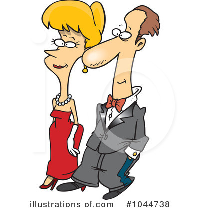 Royalty-Free (RF) Couple Clipart Illustration by toonaday - Stock Sample #1044738