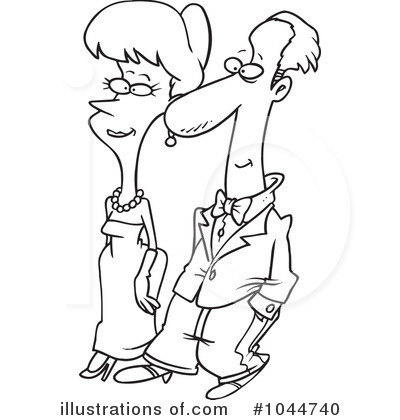 Royalty-Free (RF) Couple Clipart Illustration by toonaday - Stock Sample #1044740