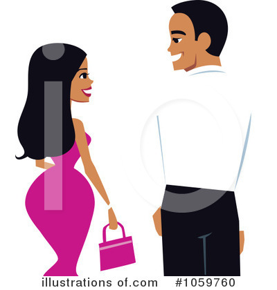 Royalty-Free (RF) Couple Clipart Illustration by Monica - Stock Sample #1059760