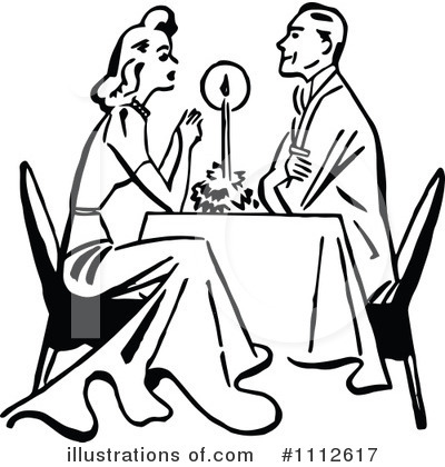 Royalty-Free (RF) Couple Clipart Illustration by Prawny Vintage - Stock Sample #1112617