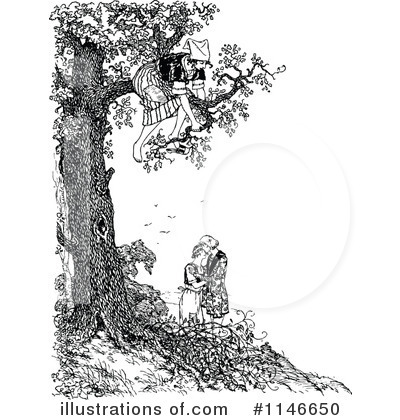 Tree Climbing Clipart #1146650 by Prawny Vintage