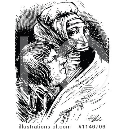 Royalty-Free (RF) Couple Clipart Illustration by Prawny Vintage - Stock Sample #1146706
