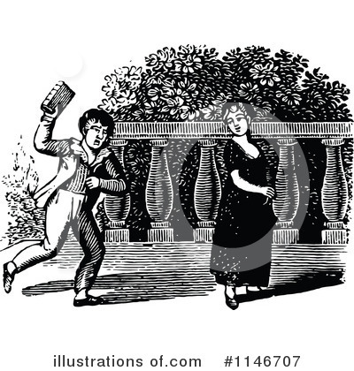 Royalty-Free (RF) Couple Clipart Illustration by Prawny Vintage - Stock Sample #1146707