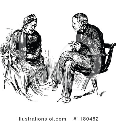 Royalty-Free (RF) Couple Clipart Illustration by Prawny Vintage - Stock Sample #1180482