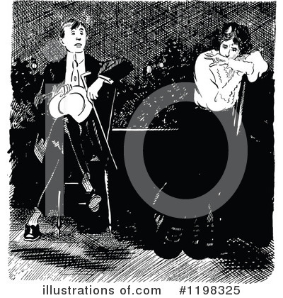Royalty-Free (RF) Couple Clipart Illustration by Prawny Vintage - Stock Sample #1198325