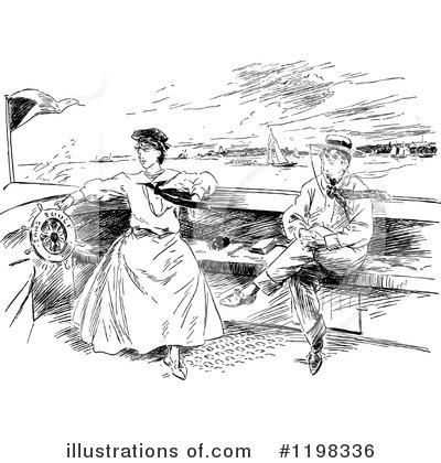 Royalty-Free (RF) Couple Clipart Illustration by Prawny Vintage - Stock Sample #1198336