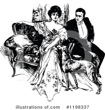 Royalty-Free (RF) Couple Clipart Illustration by Prawny Vintage - Stock Sample #1198337