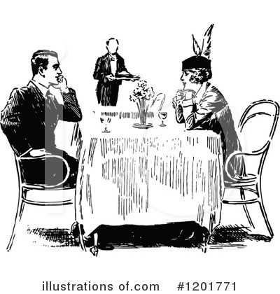 Waiter Clipart #1201771 by Prawny Vintage