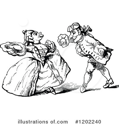 Royalty-Free (RF) Couple Clipart Illustration by Prawny Vintage - Stock Sample #1202240