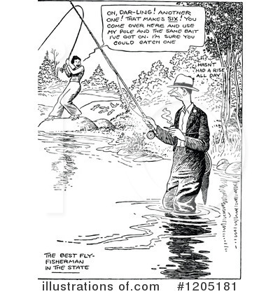 Fishing Clipart #1205181 by Prawny Vintage
