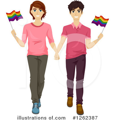 Rainbow Flag Clipart #1262387 by BNP Design Studio
