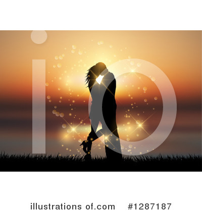 Royalty-Free (RF) Couple Clipart Illustration by KJ Pargeter - Stock Sample #1287187