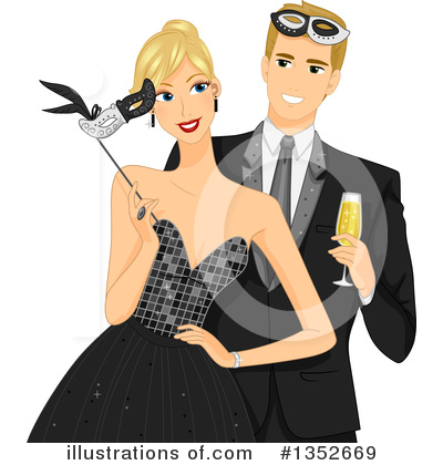Royalty-Free (RF) Couple Clipart Illustration by BNP Design Studio - Stock Sample #1352669
