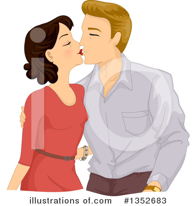 Kissing Clipart #1352683 by BNP Design Studio