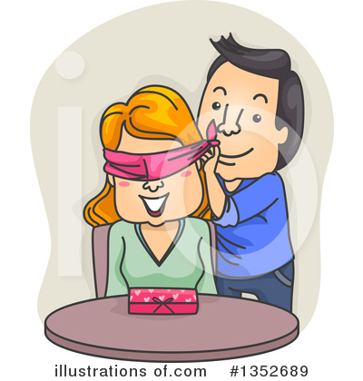 Royalty-Free (RF) Couple Clipart Illustration by BNP Design Studio - Stock Sample #1352689