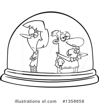 Royalty-Free (RF) Couple Clipart Illustration by toonaday - Stock Sample #1358658