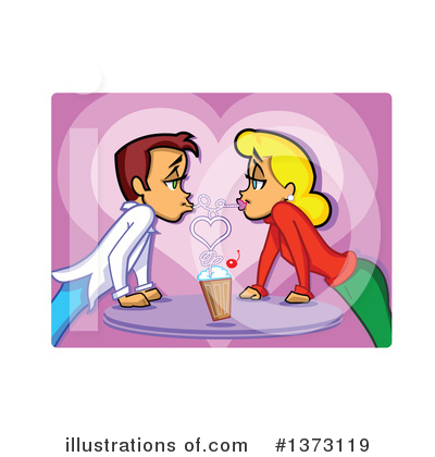 Couple Clipart #1373119 by Clip Art Mascots