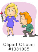 Couple Clipart #1381035 by BNP Design Studio