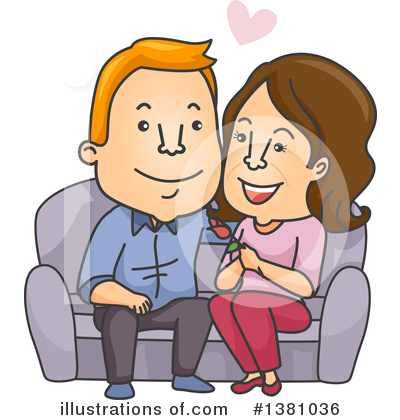 Royalty-Free (RF) Couple Clipart Illustration by BNP Design Studio - Stock Sample #1381036