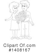 Couple Clipart #1408167 by Alex Bannykh