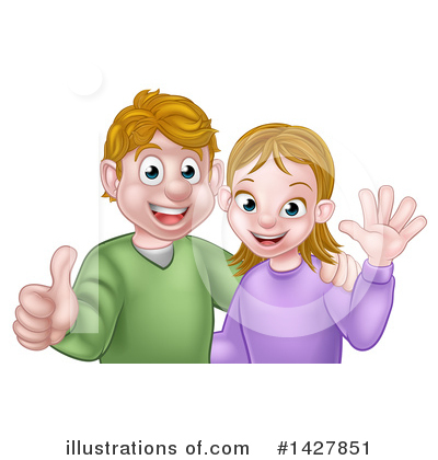 Royalty-Free (RF) Couple Clipart Illustration by AtStockIllustration - Stock Sample #1427851