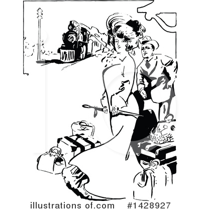 Royalty-Free (RF) Couple Clipart Illustration by Prawny Vintage - Stock Sample #1428927