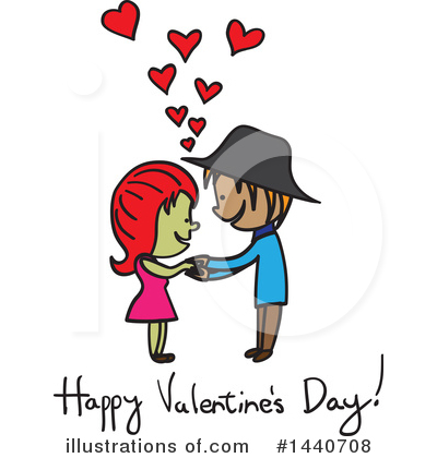 Royalty-Free (RF) Couple Clipart Illustration by ColorMagic - Stock Sample #1440708