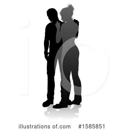 Royalty-Free (RF) Couple Clipart Illustration by AtStockIllustration - Stock Sample #1585851