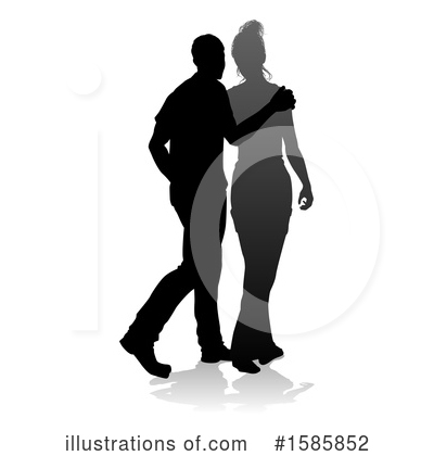 Royalty-Free (RF) Couple Clipart Illustration by AtStockIllustration - Stock Sample #1585852