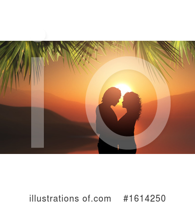 Royalty-Free (RF) Couple Clipart Illustration by KJ Pargeter - Stock Sample #1614250